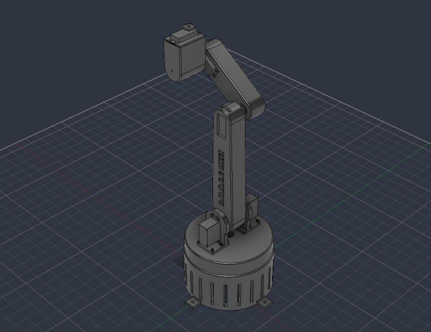 Autodesk Fusion model of the DUNCE MKII robotic arm